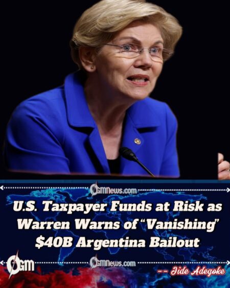 Elizabeth Warren Blows the Lid Off Trump’s $40 Billion Argentina Payoff as U.S. Taxpayer Funds Face Collapse Risks