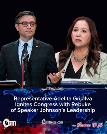 Representative Adelita Grijalva Denounces Speaker Mike Johnson’s “Abuse of Power” in Fiery Address