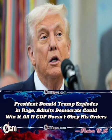 President Donald Trump Admits Fear of Democratic Sweep, Urges Republicans to “Cave Now or Lose Forever”