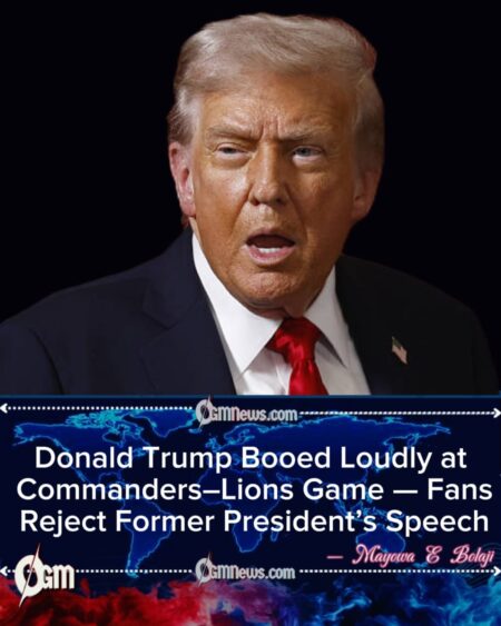 Donald Trump Faces Massive Backlash at Commanders–Lions Match — Booed Off the Field