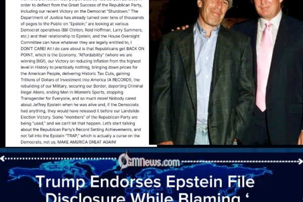 Trump Backs Release of Epstein Files After Party Revolt, Insists He Has ‘Nothing to Hide’