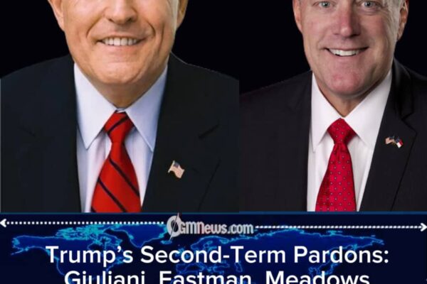 President Trump Pardons Giuliani, Eastman, Meadows, and Others Charged in 2020 Election Interference Case