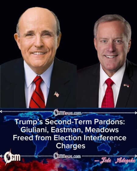 President Trump Pardons Giuliani, Eastman, Meadows, and Others Charged in 2020 Election Interference Case