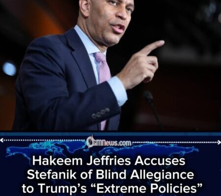 Hakeem Jeffries Accuses Stefanik of Blind Allegiance to Trump’s “Extreme Policies”