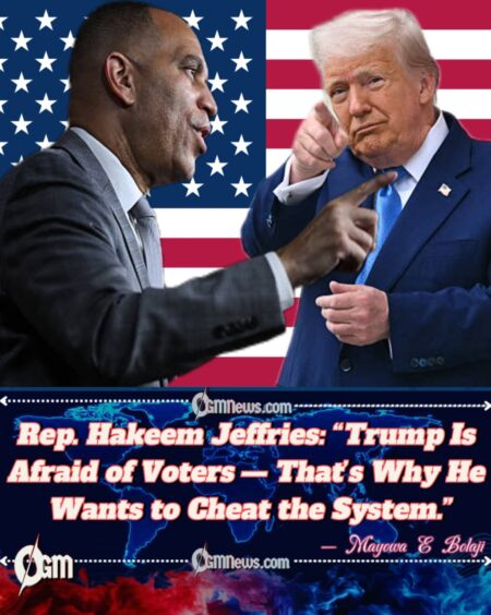 Rep. Hakeem Jeffries Says Trump’s Map Manipulation Is a Direct Attack on Democratic Principles