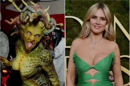 Heidi Klum Transforms Into Medusa for Halloween — And Tom Kaulitz Becomes Her “Stone” Victim