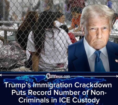 ICE Detention of Non-Criminal Immigrants Soars 2,000% Under Trump, Reaching Post-9/11 High