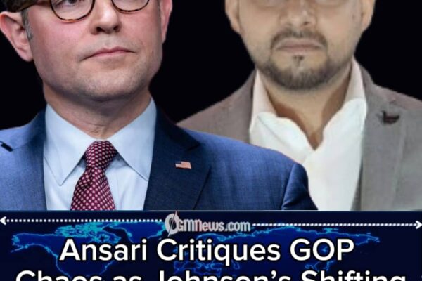 Ansari Says GOP in Disarray as Johnson’s Shifting Positions Draw Fire