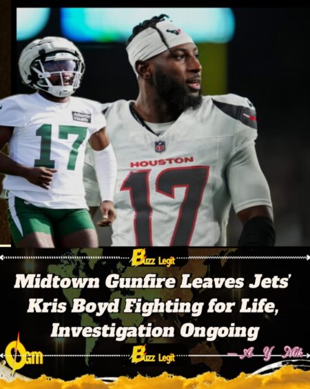 NEW YORK JETS’ KRIS BOYD HOSPITALIZED AFTER MIDTOWN SHOOTING