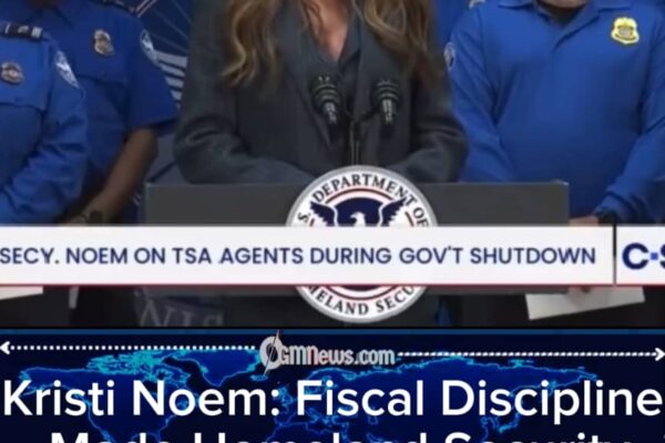 Homeland Secretary Kristi Noem Announces Plan to Fund Bonuses Using 2025 Surplus Savings