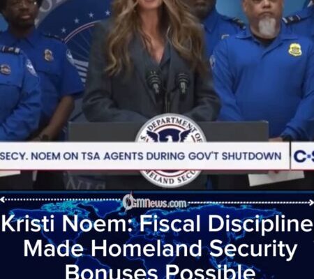 Homeland Secretary Kristi Noem Announces Plan to Fund Bonuses Using 2025 Surplus Savings