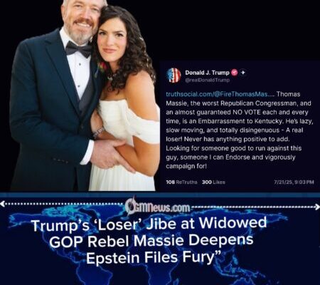 Trump’s Attack on Massie’s Remarriage Deepens GOP Rift Over Epstein Files