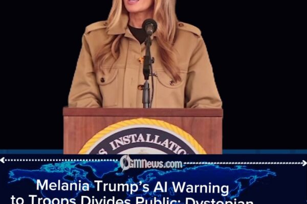 Melania Trump Warns Marines of ‘New Era of War’ as AI Debate Erupts Online