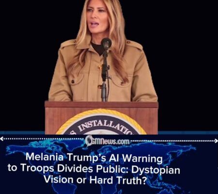 Melania Trump Warns Marines of ‘New Era of War’ as AI Debate Erupts Online