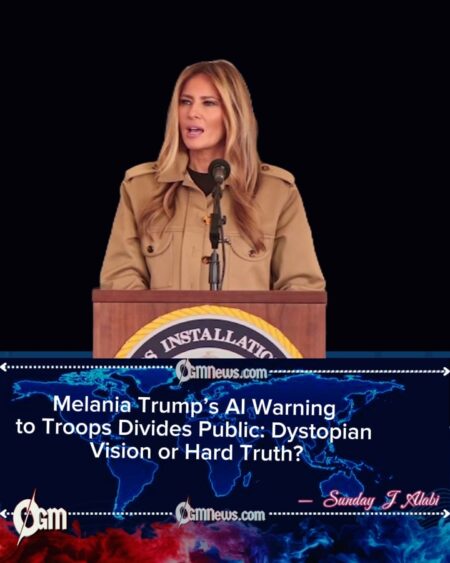 Melania Trump Warns Marines of ‘New Era of War’ as AI Debate Erupts Online