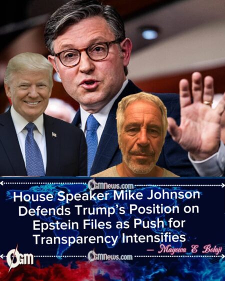 House Speaker Mike Johnson Says Victim Safety Drove Opposition to Epstein Files Release