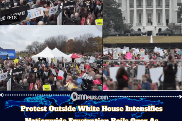 Protest Outside White House Intensifies as Calls to Impeach President Trump Grow