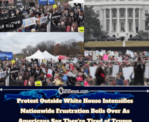 Protest Outside White House Intensifies as Calls to Impeach President Trump Grow