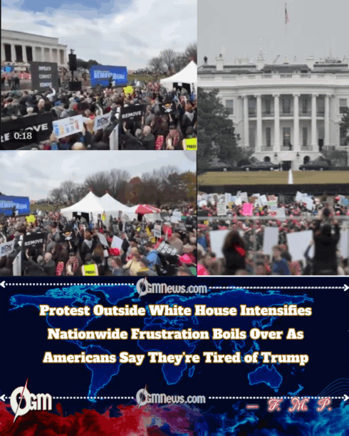 Protest Outside White House Intensifies as Calls to Impeach President Trump Grow