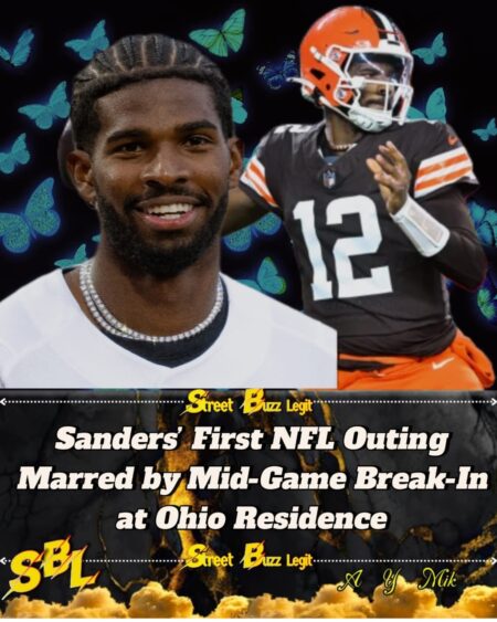 Police Probe Burglary at Shedeur Sanders’ Ohio Home as Rookie Struggles in Debut