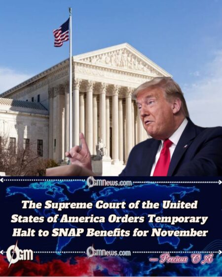 The Supreme Court of the United States of America Suspends Full SNAP Payments Amid Government Shutdown