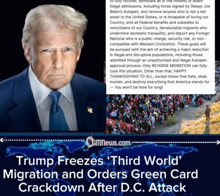 Trump Orders Sweeping Halt to Migration from ‘Third World Countries’ After D.C. Attack