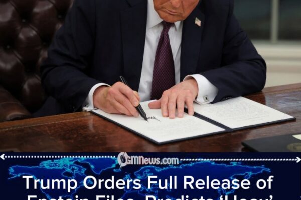 Trump Signs Bipartisan Bill Ordering Full Release of Jeffrey Epstein Files, Warns Democrats ‘Hoax’ Will Backfire