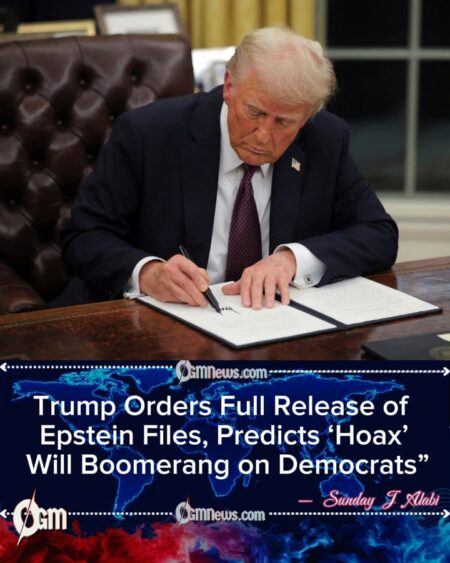 Trump Signs Bipartisan Bill Ordering Full Release of Jeffrey Epstein Files, Warns Democrats ‘Hoax’ Will Backfire