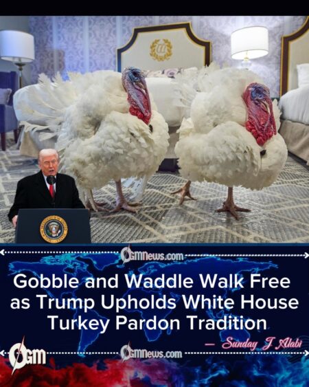 Gobble and Waddle Get a Second Chance: Trump Keeps White House Turkey Pardon Tradition Alive