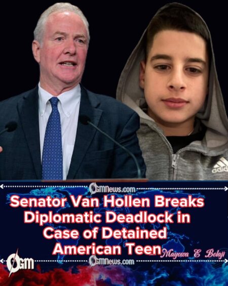 Senator Van Hollen Secures Release of U.S. Teen Held Nine Months in Israel