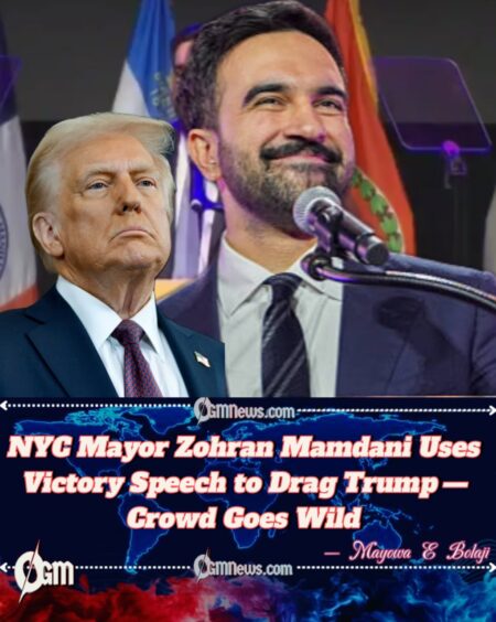 NYC Mayor Zohran Mamdani Fires Shot at Trump During Victory Speech — “Turn the Volume Up!”