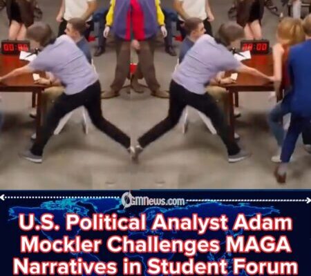 U.S. Political Analyst Adam Mockler Takes on 25 MAGA Students in High-Profile Campus Debate