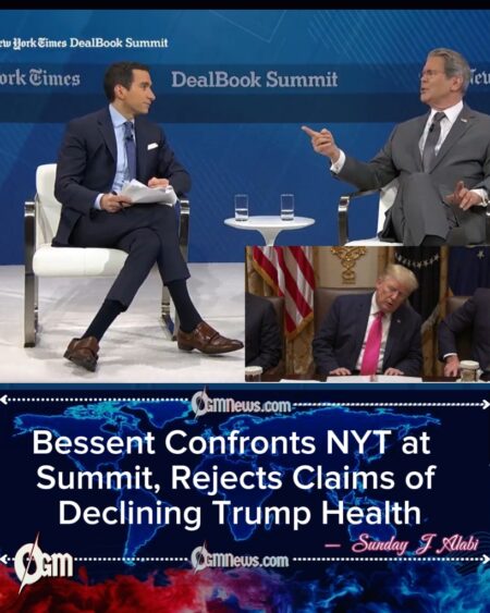 Bessent Confronts NYT at Summit, Rejects Claims of Declining Trump Health
