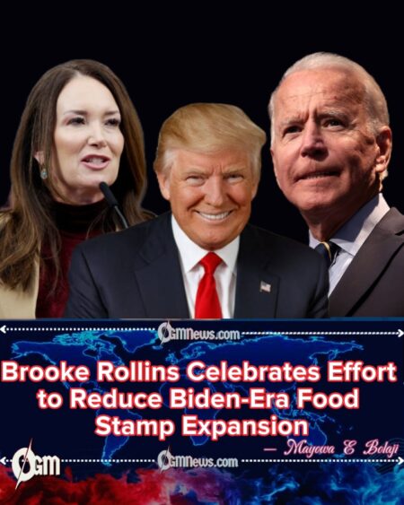Agricultural Secretary Brooke Rollins Applauds Reversal of Biden’s 40% Food Stamp Increase