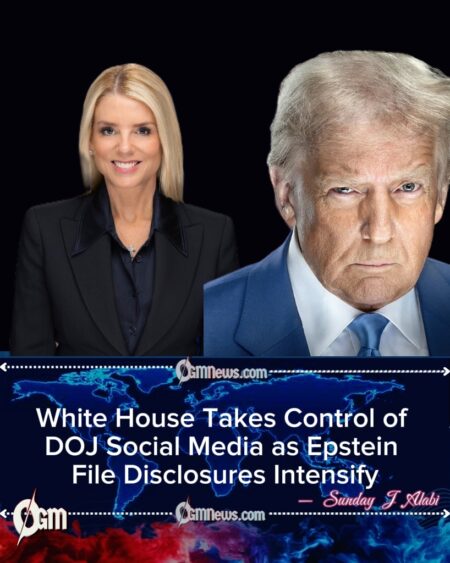 White House Takes Control of DOJ Social Media as Epstein File Disclosures Intensify