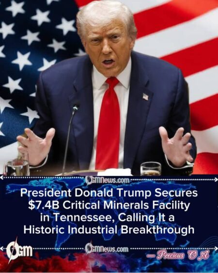 President Donald Trump Announces Strategic Minerals Project With Defense Stake in Tennessee