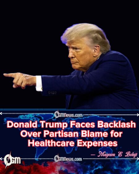 President Donald Trump Blames Democrats for Rising Healthcare Costs Amid Low Approval Ratings