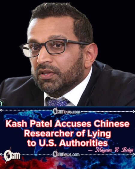 Kash Patel Exposes Chinese Plot to Smuggle Deadly E. Coli Into U.S.