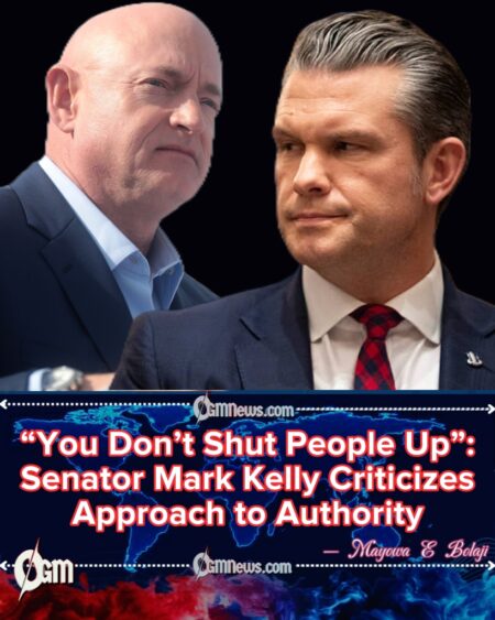 Senator Mark Kelly Challenges Leadership That Silences Scrutiny in National Security Debate