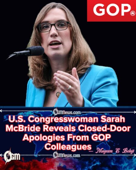 U.S. Congresswoman Sarah McBride Says GOP Lawmakers Apologize in Private but Stay Silent in Public