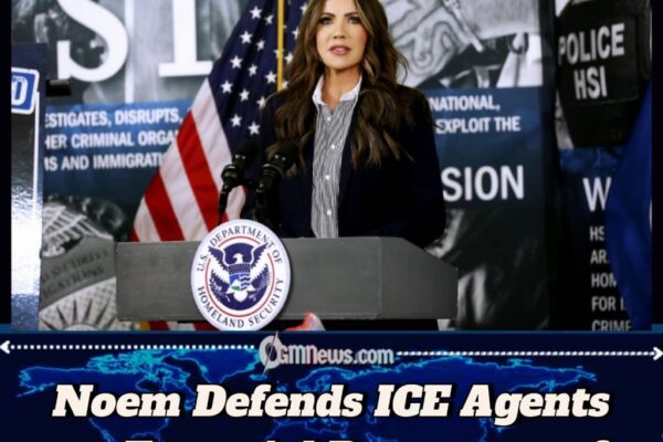 Noem Defends ICE Agents: “They’re Doing God’s Work to Protect This Country”