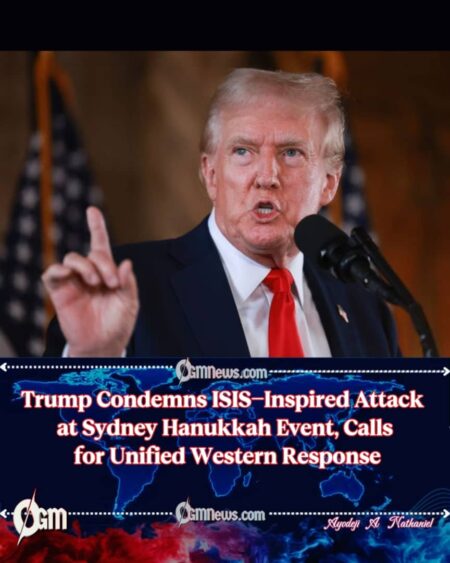 After Sydney Attack, Trump Urges Western Unity Against Extremist Violence