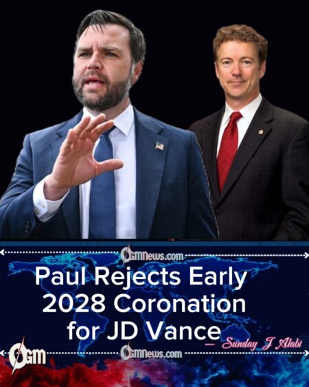 Rand Paul Rejects JD Vance as GOP Heir Apparent, Exposing Early Fault Lines Ahead of 2028