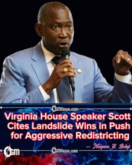 Virginia House Speaker Don Scott Says Democratic Majority Could Yield 10–1 Congressional Map