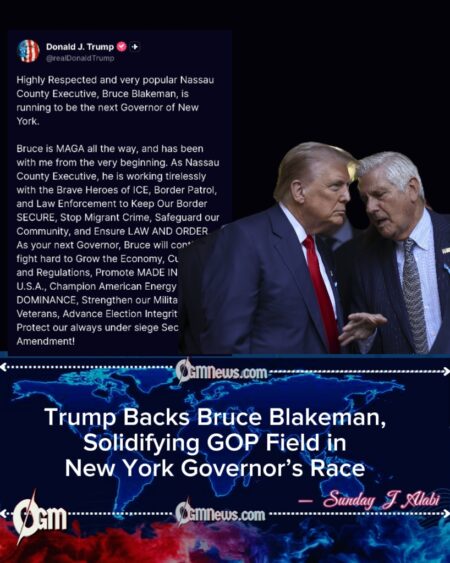 Trump Endorses Bruce Blakeman for New York Governor After Stefanik Exits GOP Race