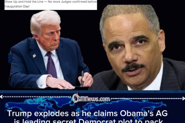 Trump Accuses Holder of Pushing Secret Democratic Plan to Expand Supreme Court