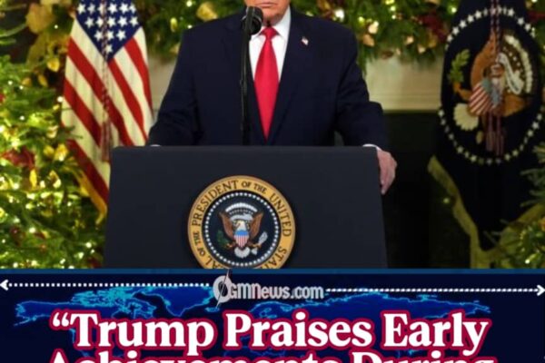 Trump Claims Unprecedented Progress in First 11 Months During White House Address