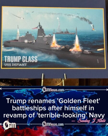 Trump Unveils ‘Golden Fleet’ as Navy Revamp Takes Shape Under Sweeping Rebranding Drive