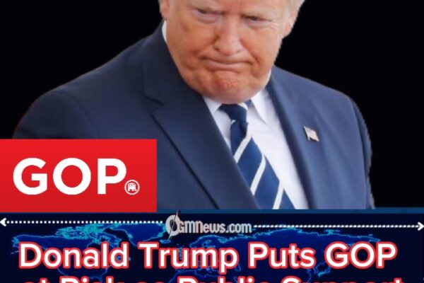 Donald Trump Faces GOP Tension as Approval Ratings Plummet