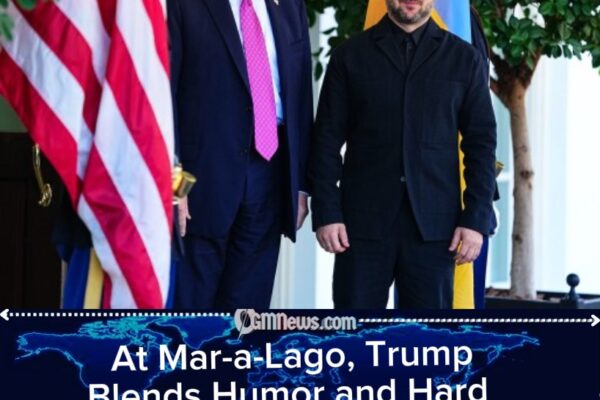 Trump’s Mar-a-Lago Lunch Quip Silences Press as High-Stakes Ukraine Peace Talks Advance